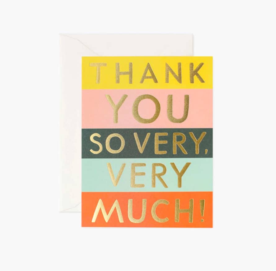 Rifle Paper Co. Block Thank You Greeting Card