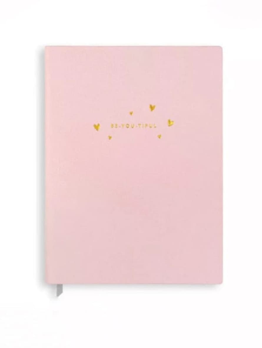 Katie Loxton Metallic Pink Be You Tiful Large Notebook Klb561