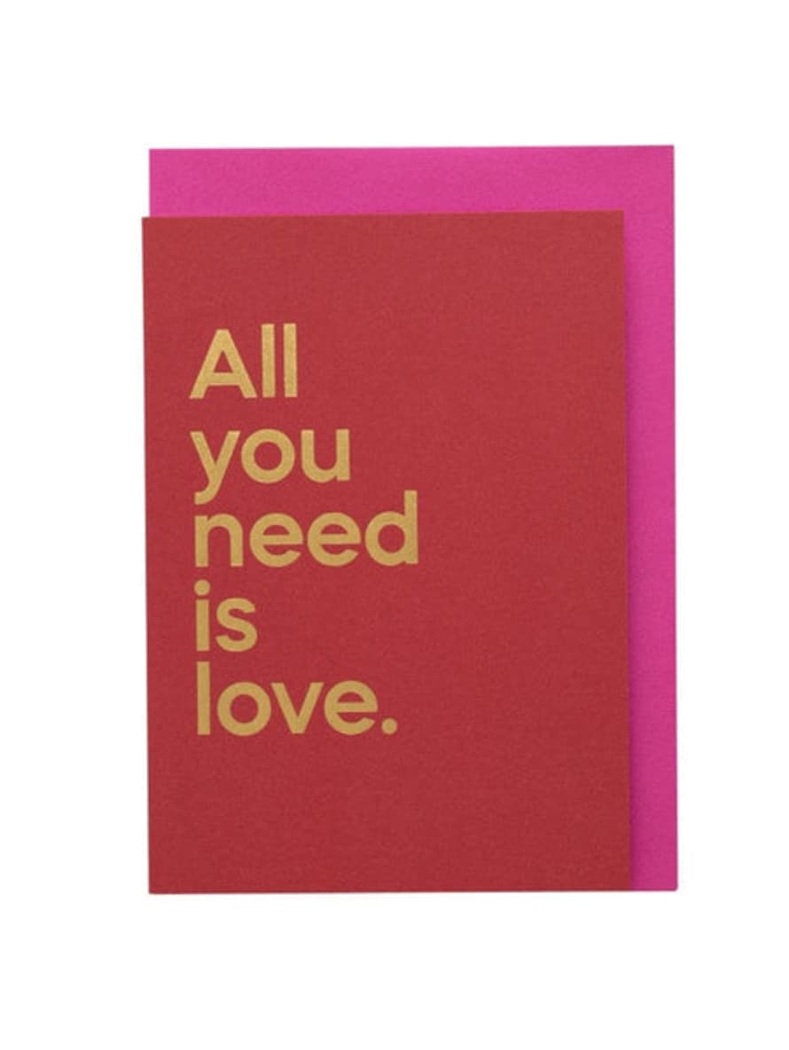 Say It With Songs All You Need Is Love By The Beatles Greeting Card