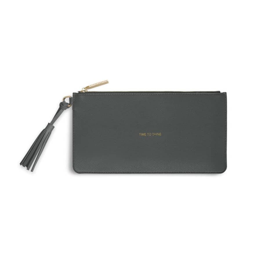 Katie Loxton Charcoal Florrie Tassel Time To Shine Pouch 