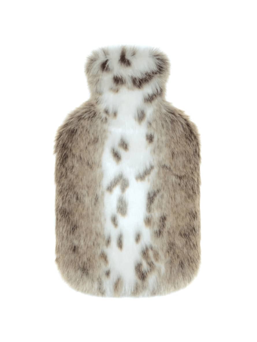 Helen Moore Lynx Animal Printed Faux Fur Hot Water Bottle