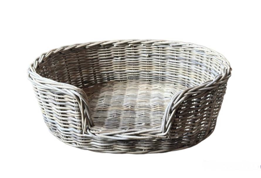 Bramley & White Kubu Rattan Oval Pet/Dog Basket - Large