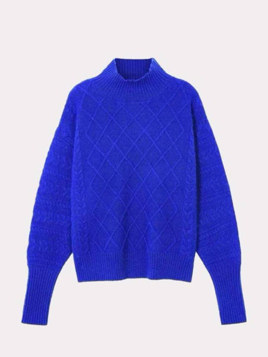 Cocoa Cashmere Electric Blue Holly Jumper