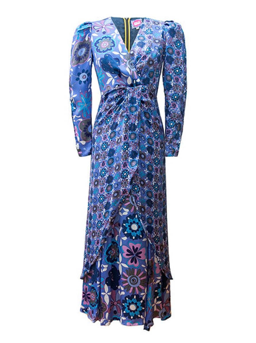 CELIA B Blue Kazbek Dress 