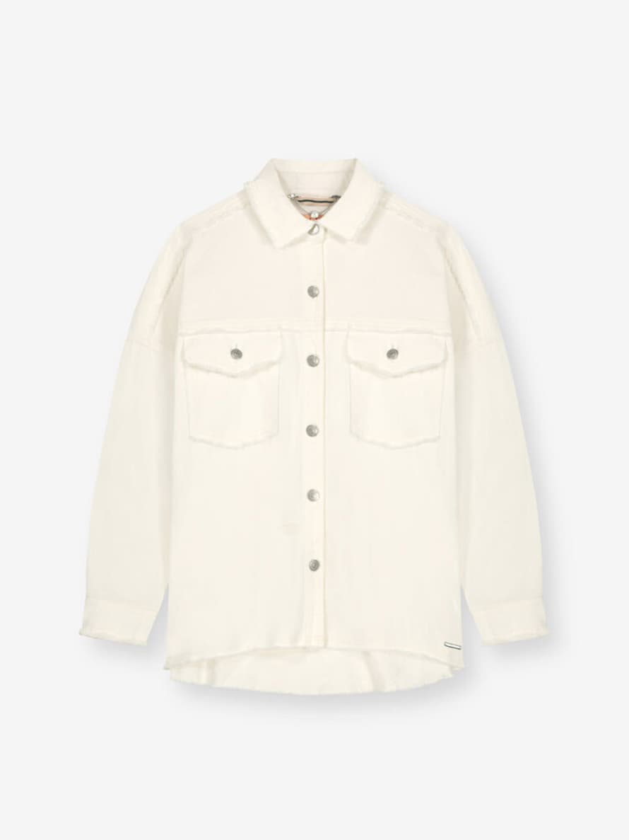 Rino and Pelle White Madow Shirt Jacket 