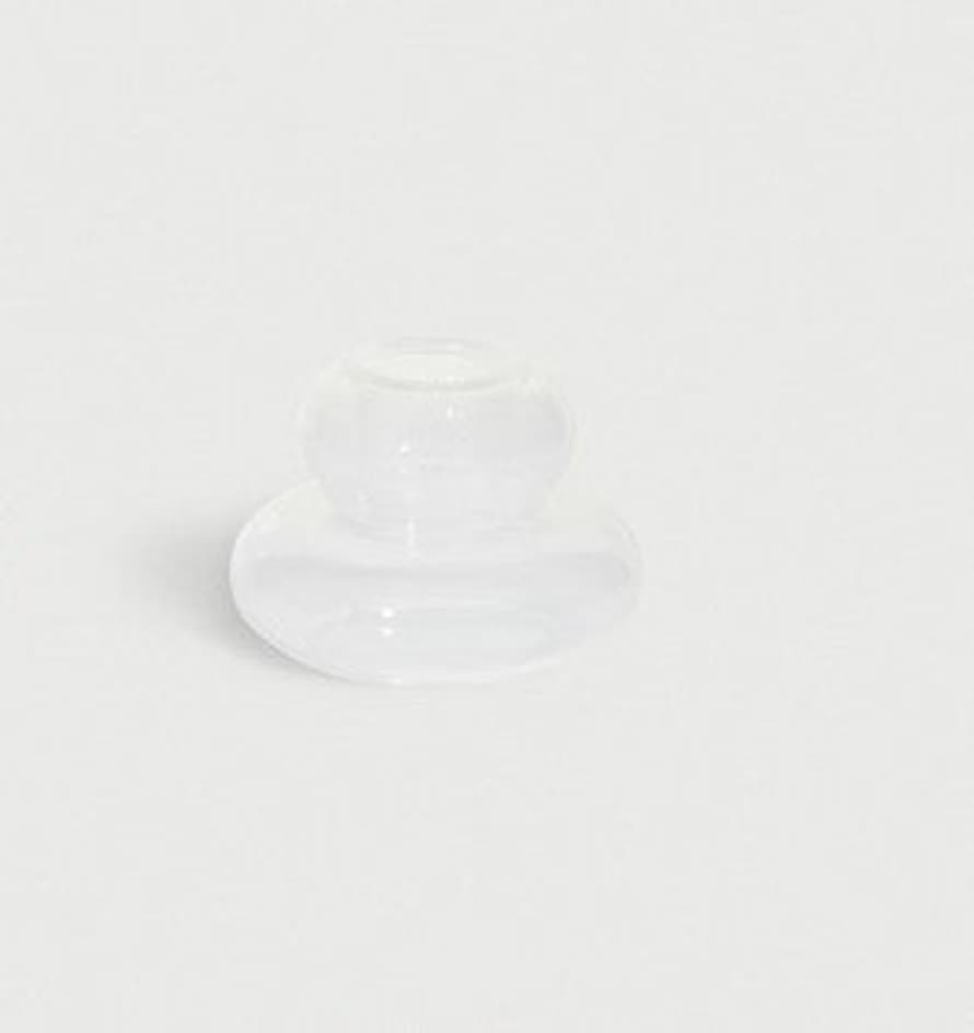 &klevering Small White Whipped Candle Holder