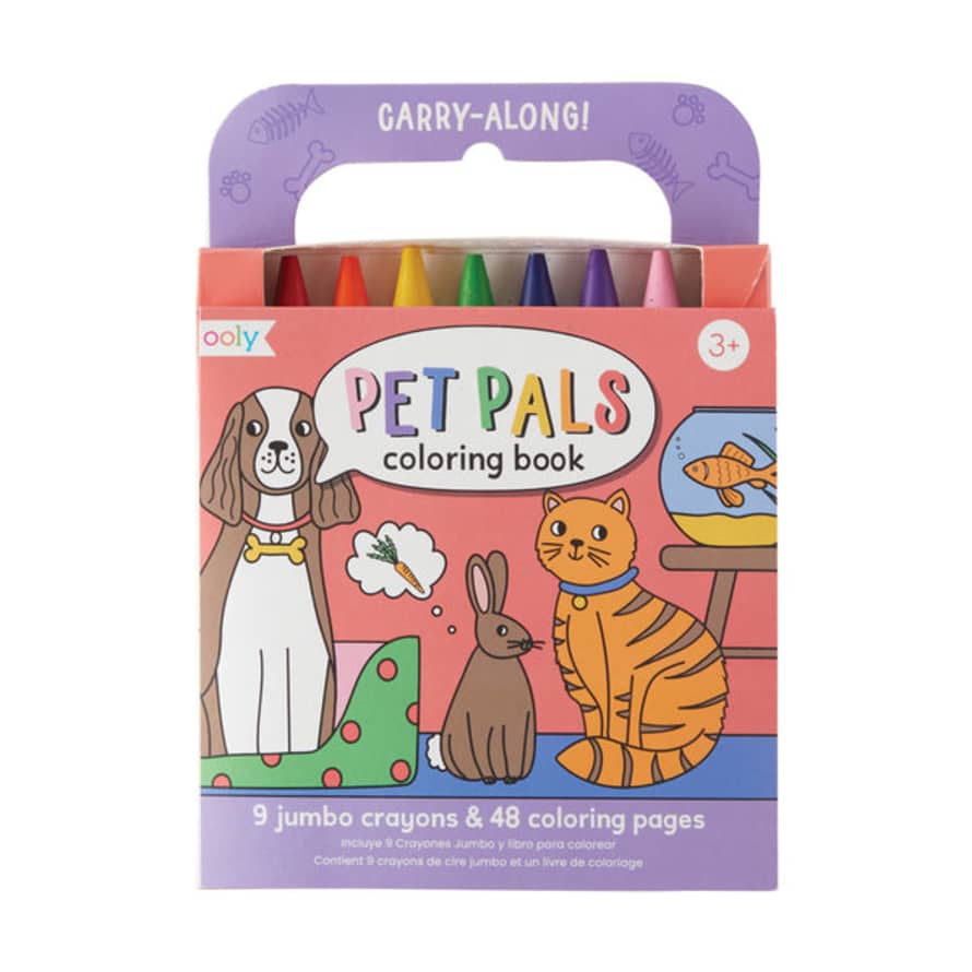 Ooly Coloring Book with Crayons Pet Pals 138-021