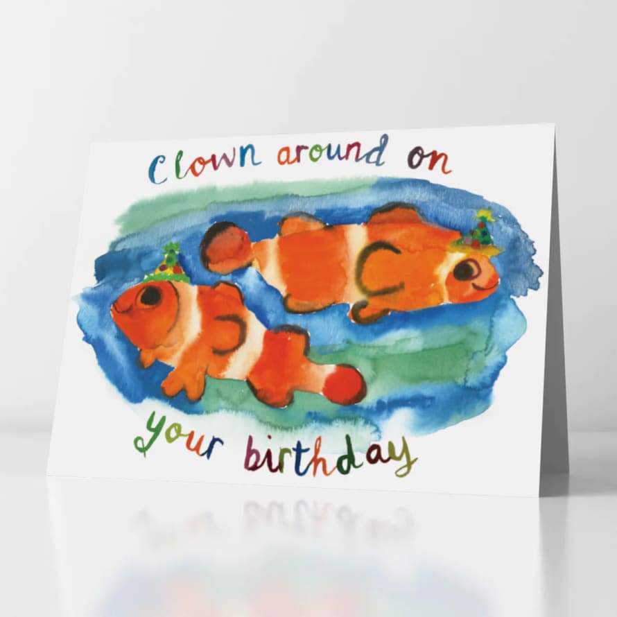Rosie Webb  Clown Around Birthday Card