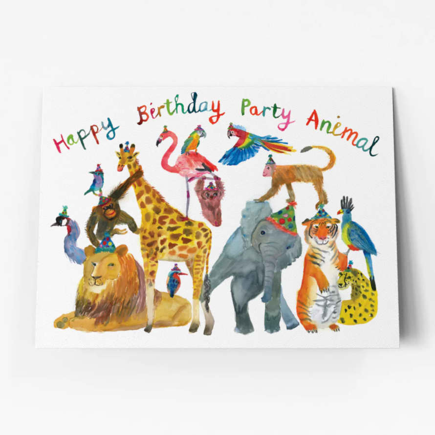 Rosie Webb  Happy Birthday Party Animal Birthday Card