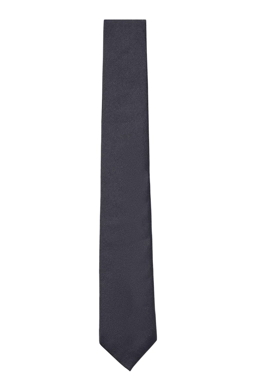 Hugo Boss 7.5cm Black Silk Jacquard Formal Tie