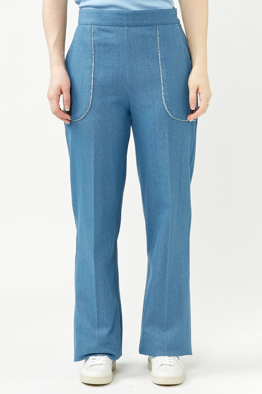 Blue Stripe Scarlet Pants – Aida Shoreditch