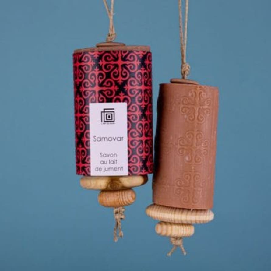L'Art du Bain Red Moroccan Tile on a Rope Soap  