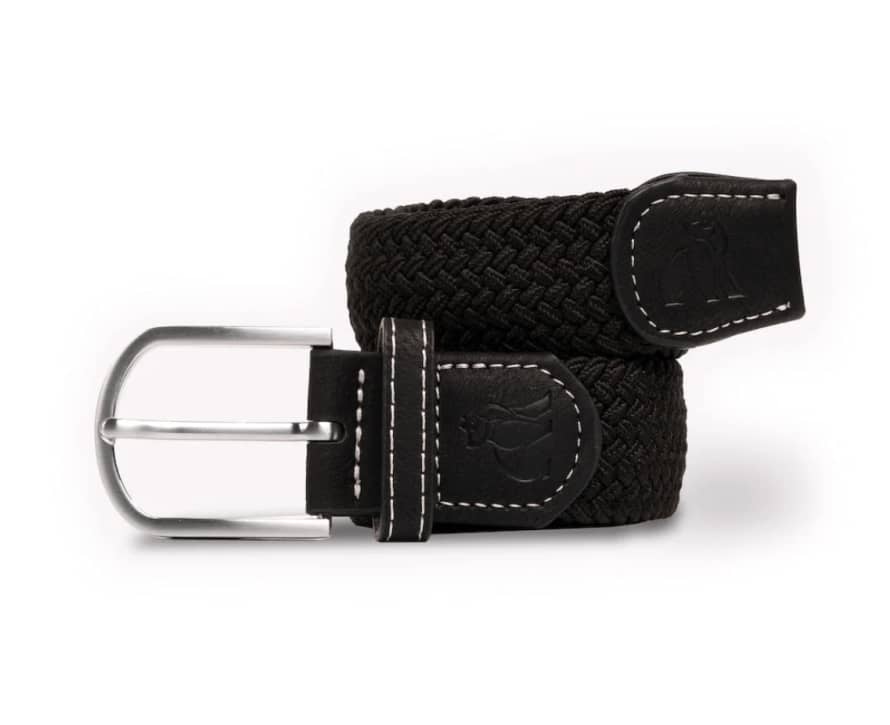 SWOLE PANDA Black Woven Belt
