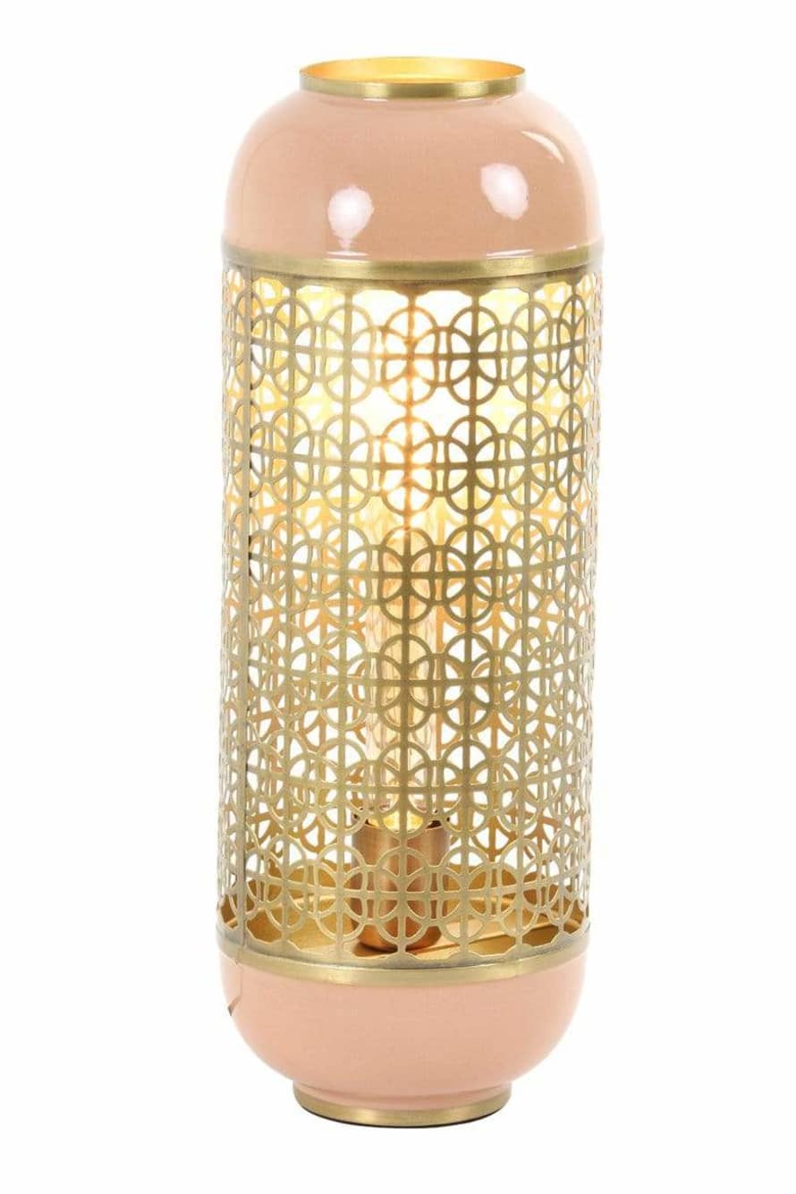 Light & Living Rohit Table Lamp In Old Pink
