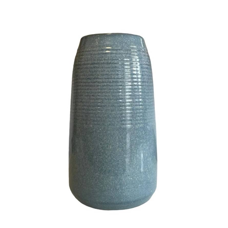 Biggie Best Large Glazed Blue Vase