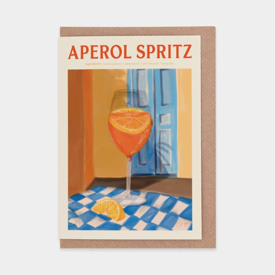 Elin PK Aperol Spritz Greetings Card