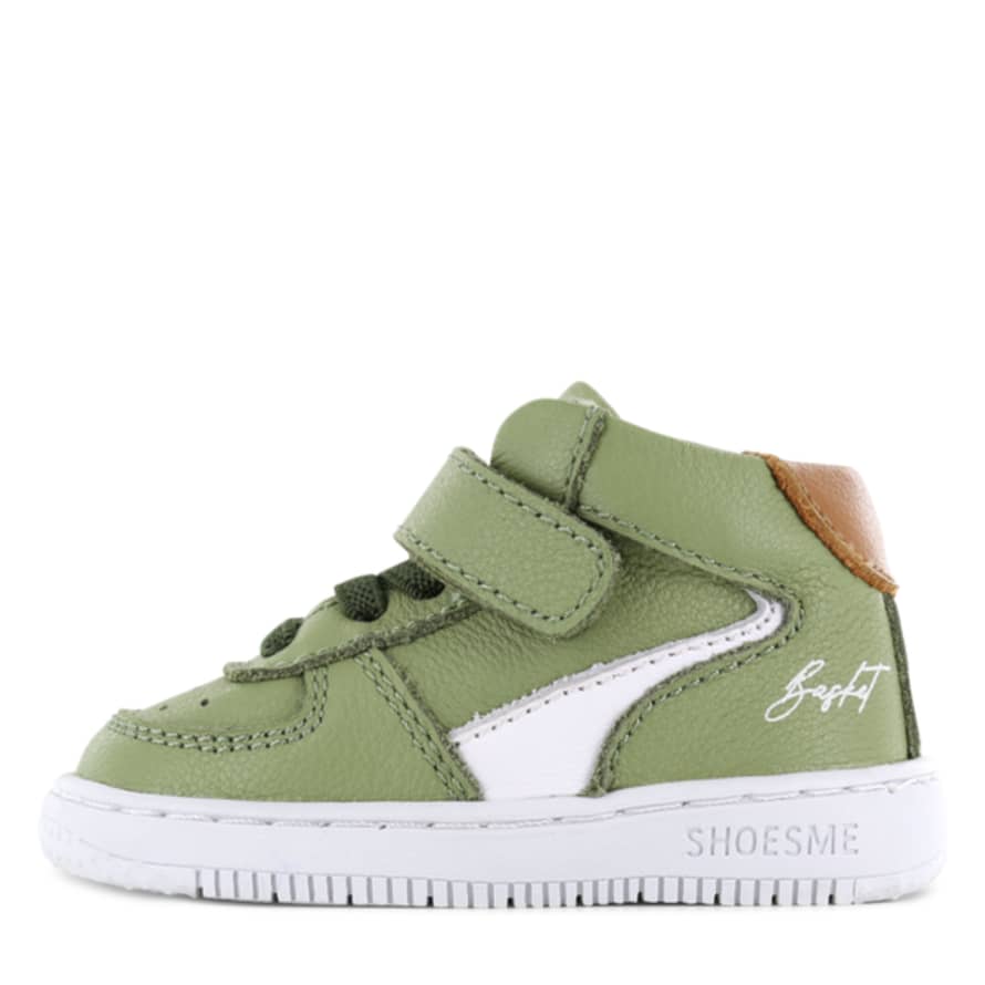 Shoesme Baby-proof Leather Trainer (green)
