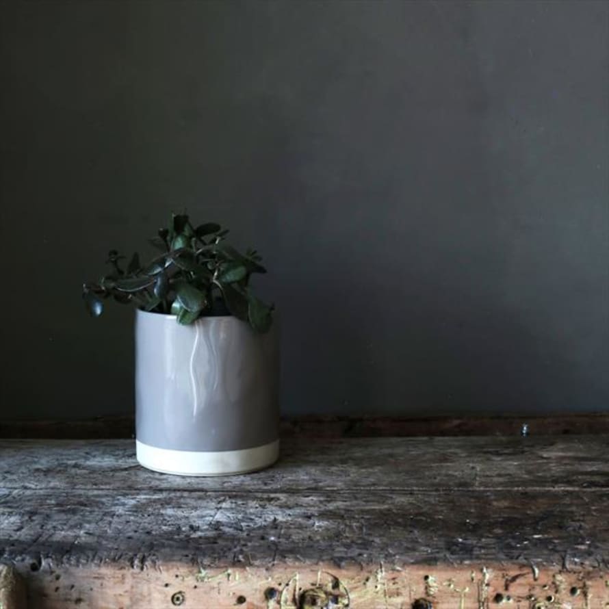 The Find Store Taupe Ceramic Plant Pot