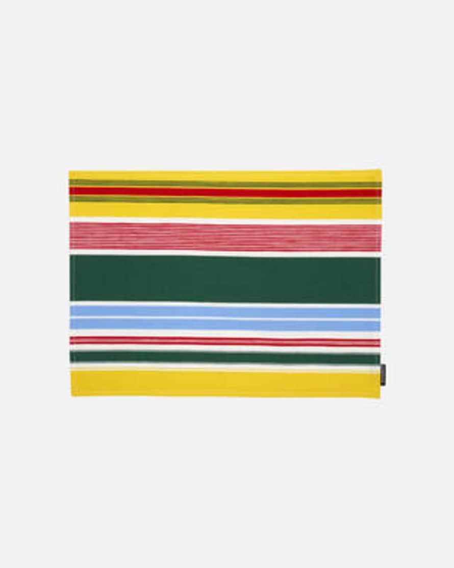 Marimekko tovagliette idrorepellente multicolor a righe 