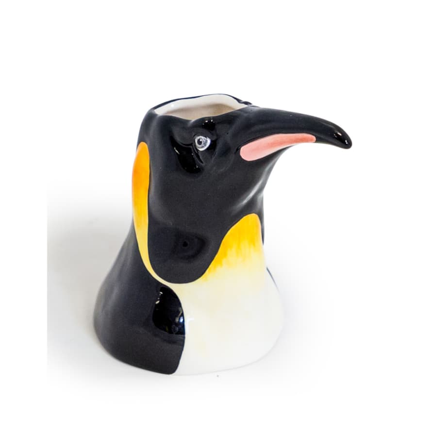 &Quirky Ceramic Penguin Head Storage Jar / Vase