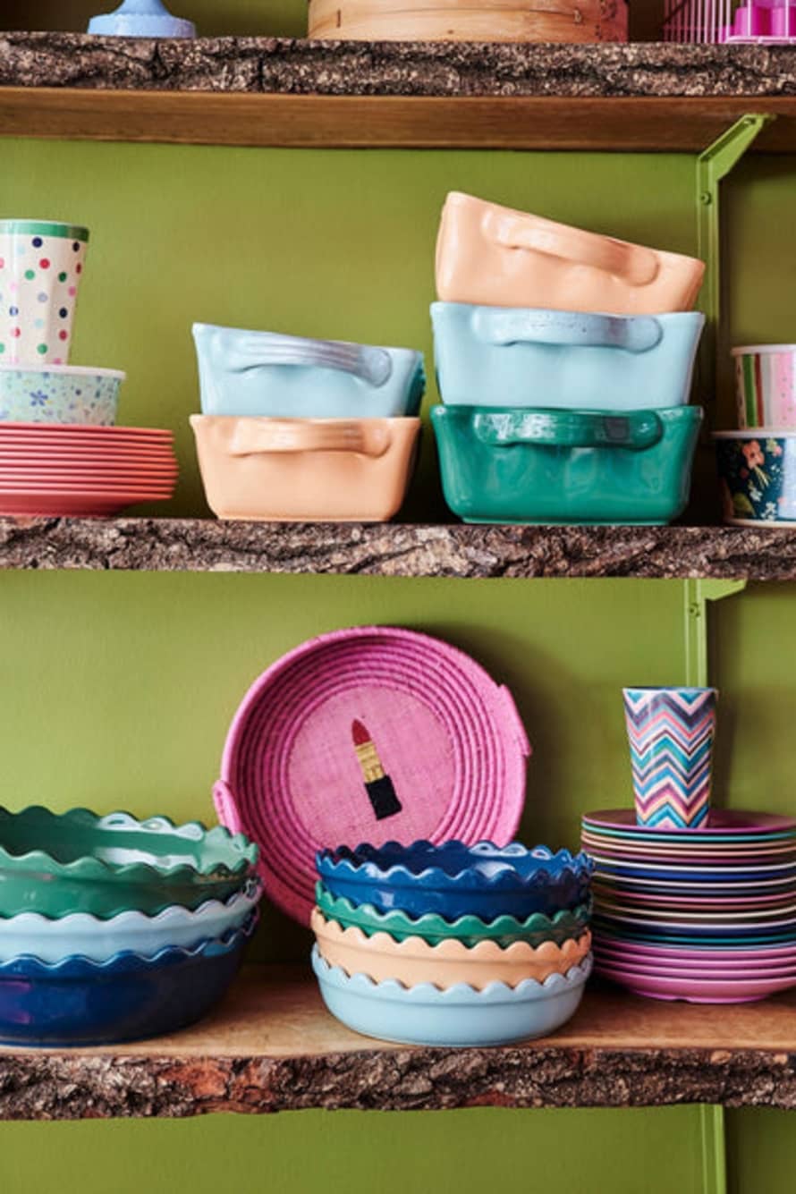 rice Stoneware Oven Dishes In Many Colours & 2 Sizes