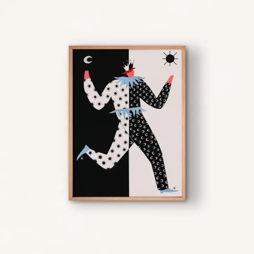 Little Black Cat Illustrated Goods Star And Moon Man
