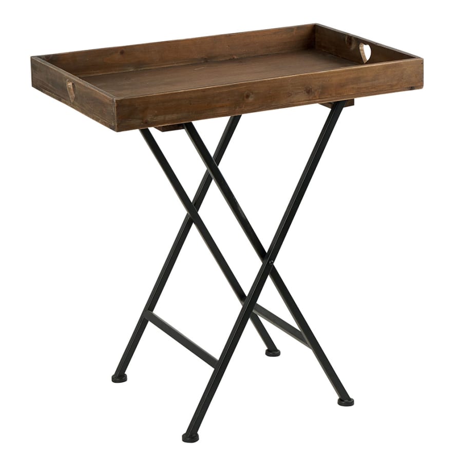 COUNTRY CASA Wood/Metal Folding Table