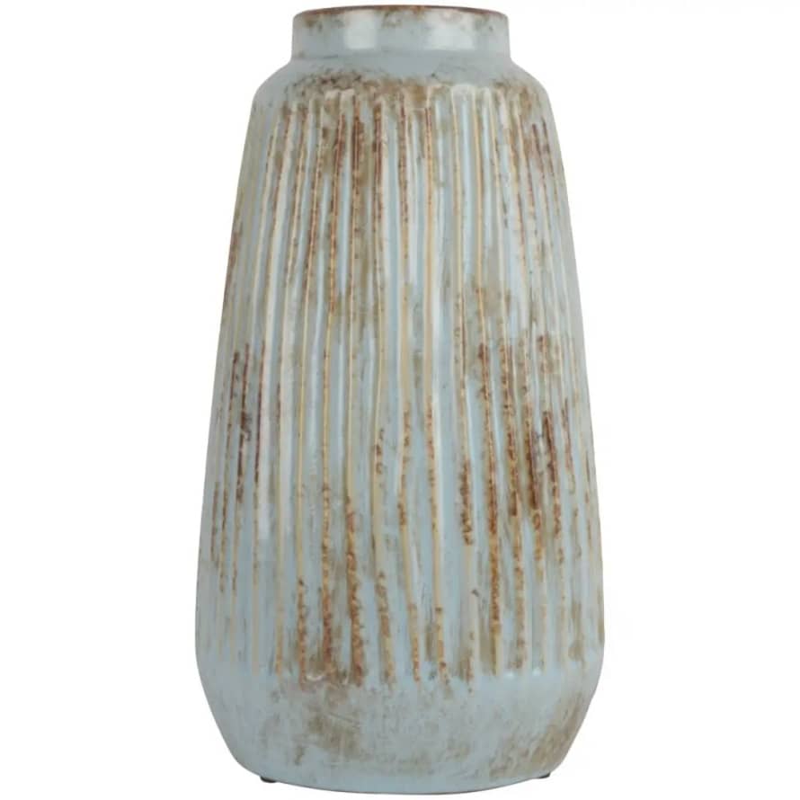 Grand Ilusions Ribbed Sky vase - Tall
