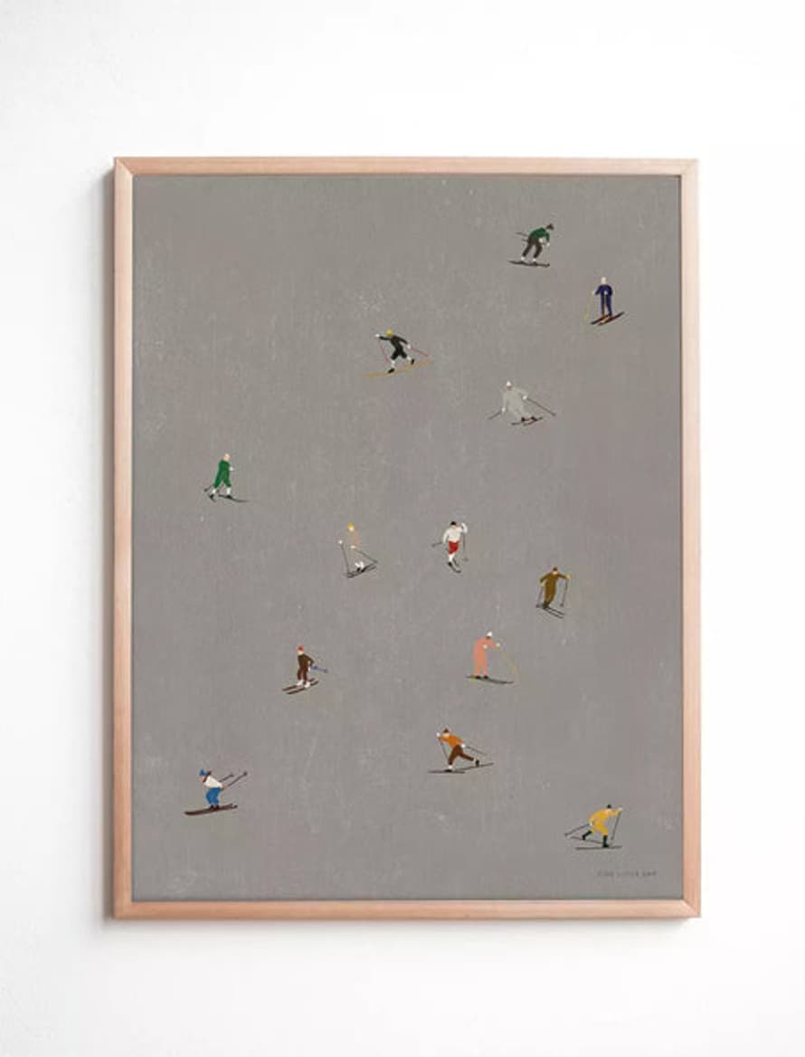 Fine Little Day 40 x 50cm Skiers Poster / Print