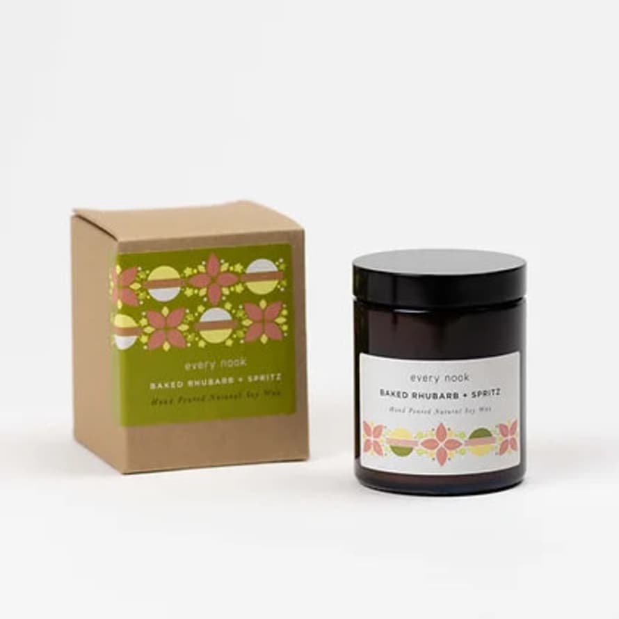Every Nook Baked Rhubarb + Spritz Soy Wax Candle