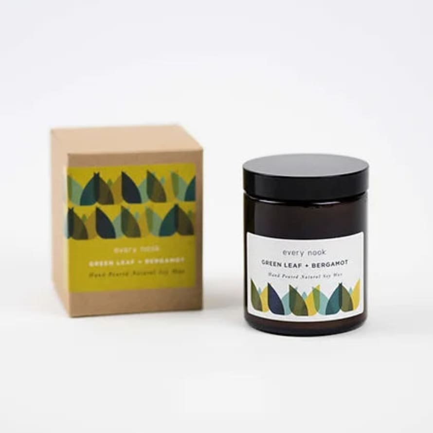 Every Nook Green Leaf + Bergamot Soy Wax Candle