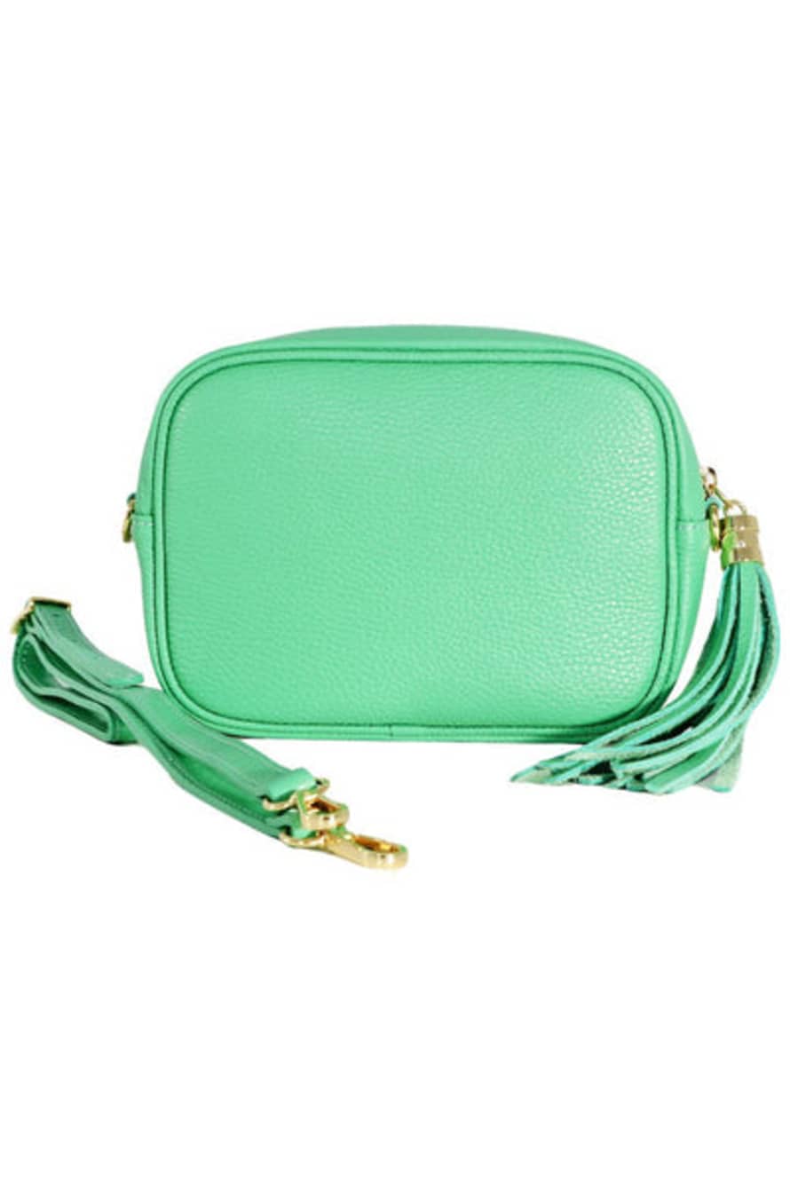 MSH Green Italian Leather Camera Bag