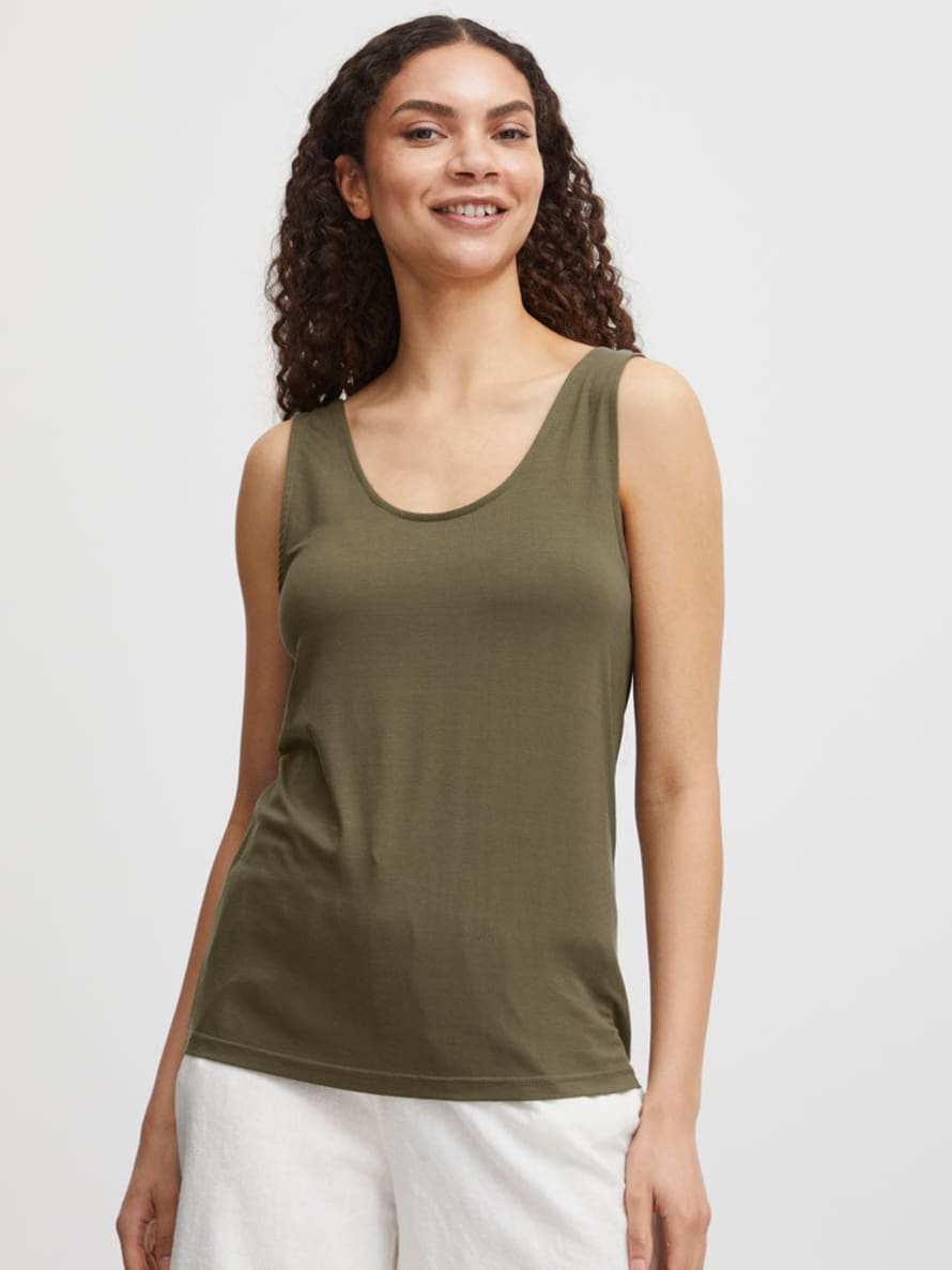 b.young Byrexima Tank Top Olive