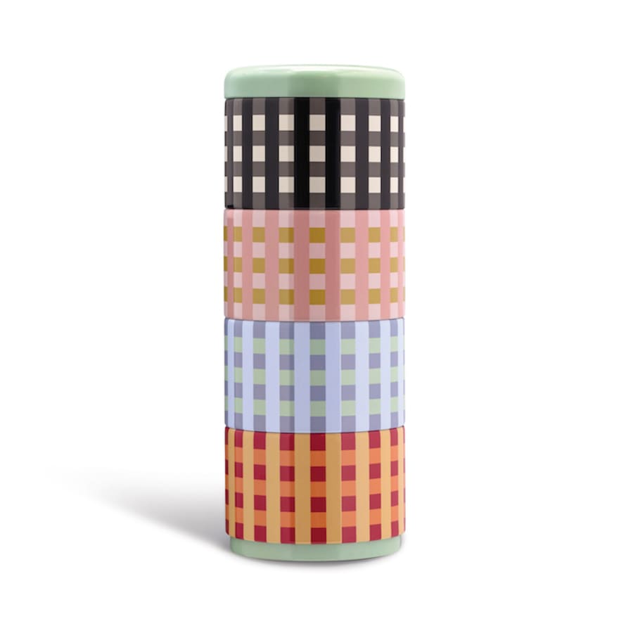 Remember Storage Containers In Porcelain In A Tower of 4 Tivoli Design