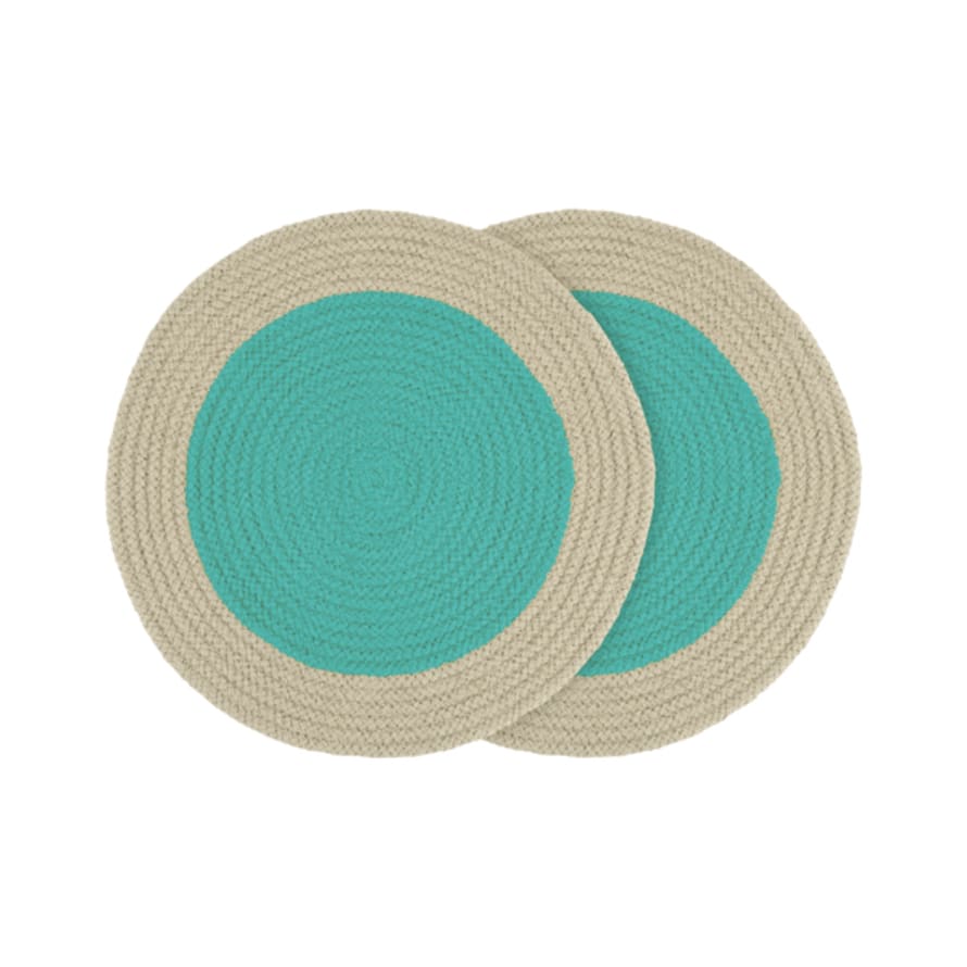 Remember Set of 2 Mint Placemats
