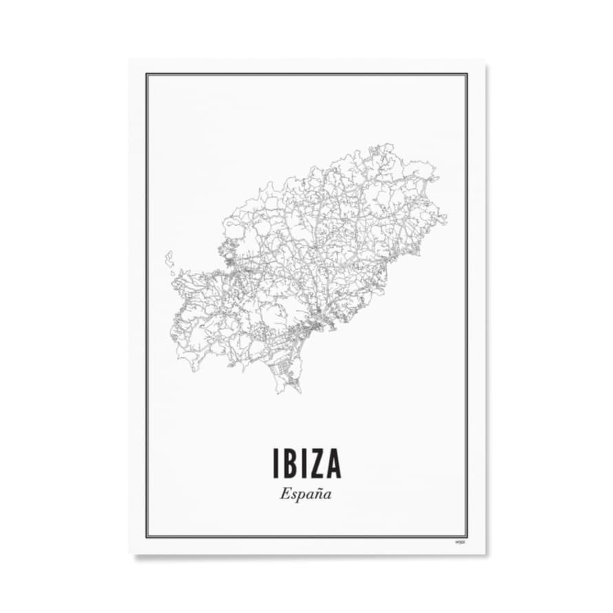 WIJCK. 30 x 40cm Ibiza Print with Frame