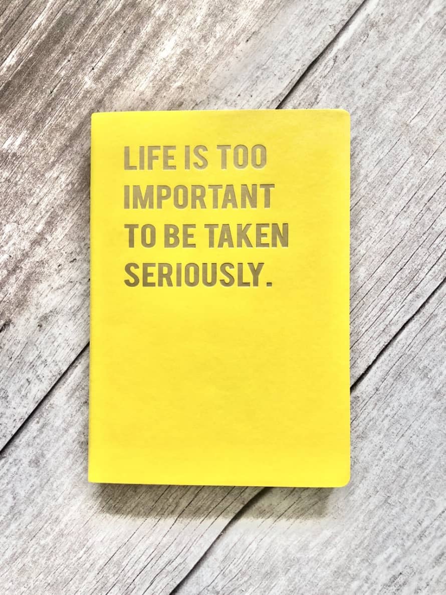 Humorous Cloud Nine A5 Lined Notebooks - Life Is Too Important