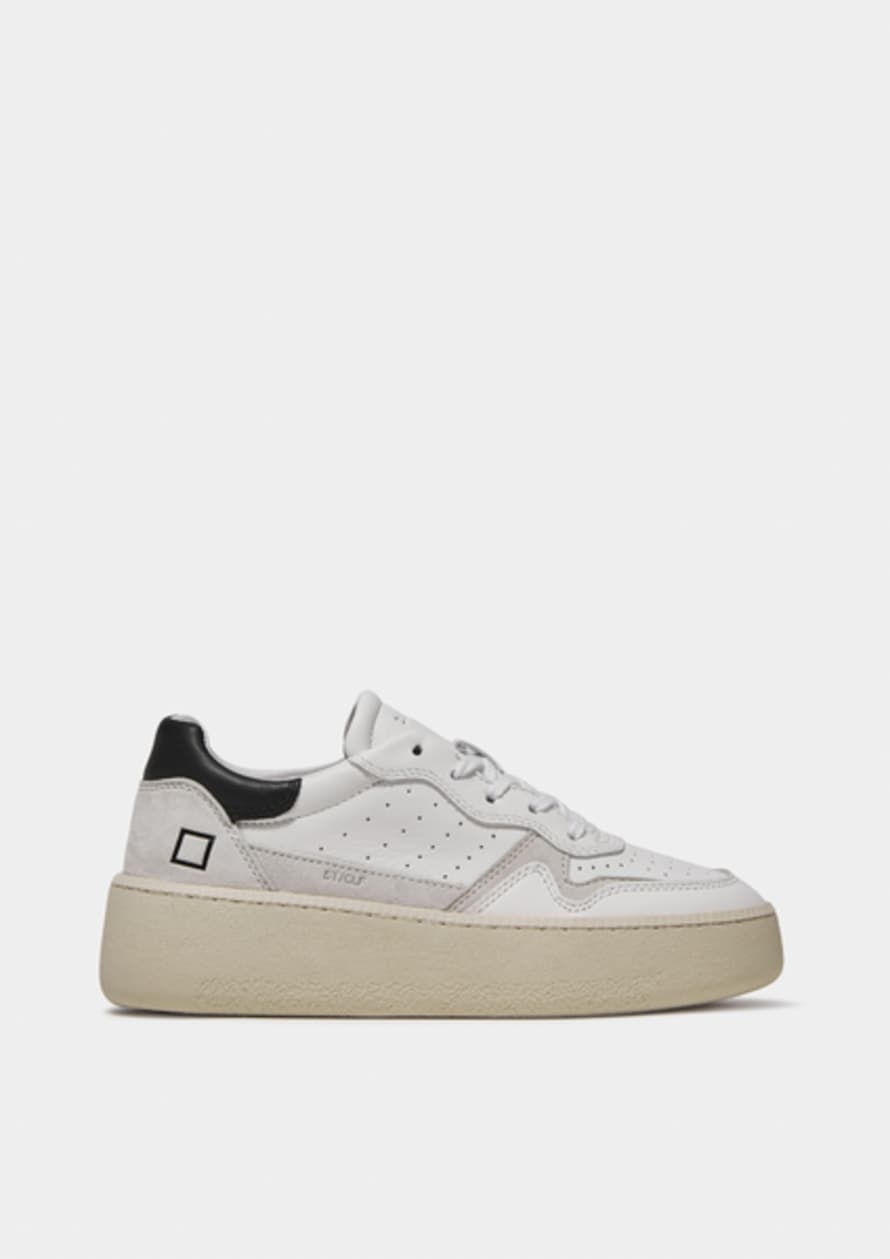 D.A.T.E. Sneakers Step Calf Leather Sneakers - White