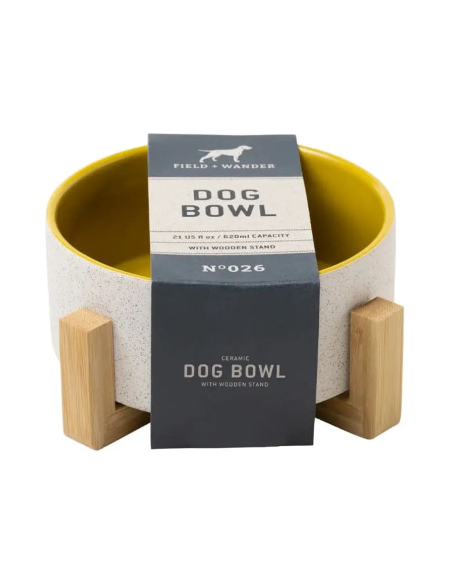 Field + Wander Dog Bowl - Yellow