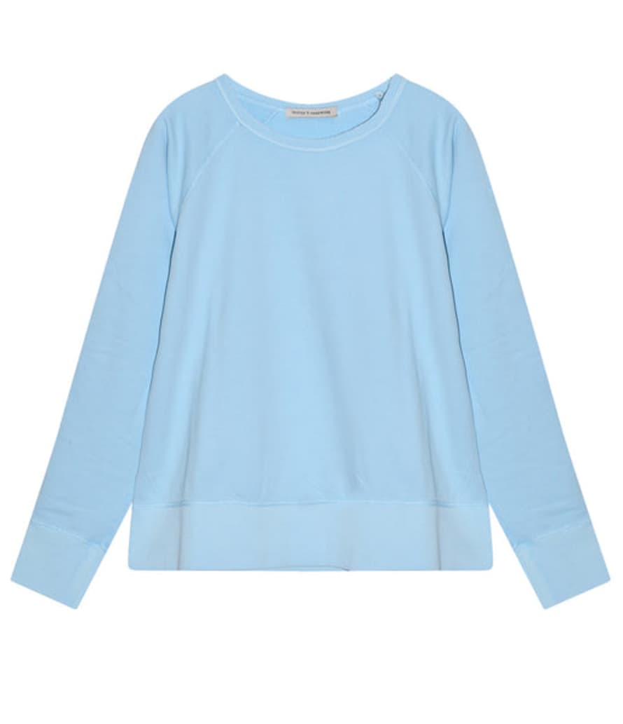 cashmere-fashion-store Trusted Handwork Bio-baumwoll Sweater Saint Etienne Rundhals Langarm
