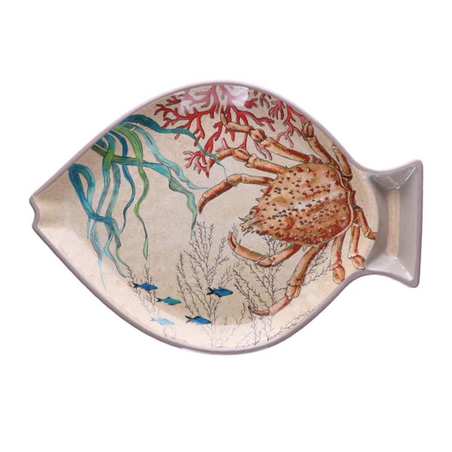 Rose & Tulipani Sea Life Fish Plates - Set Of 2