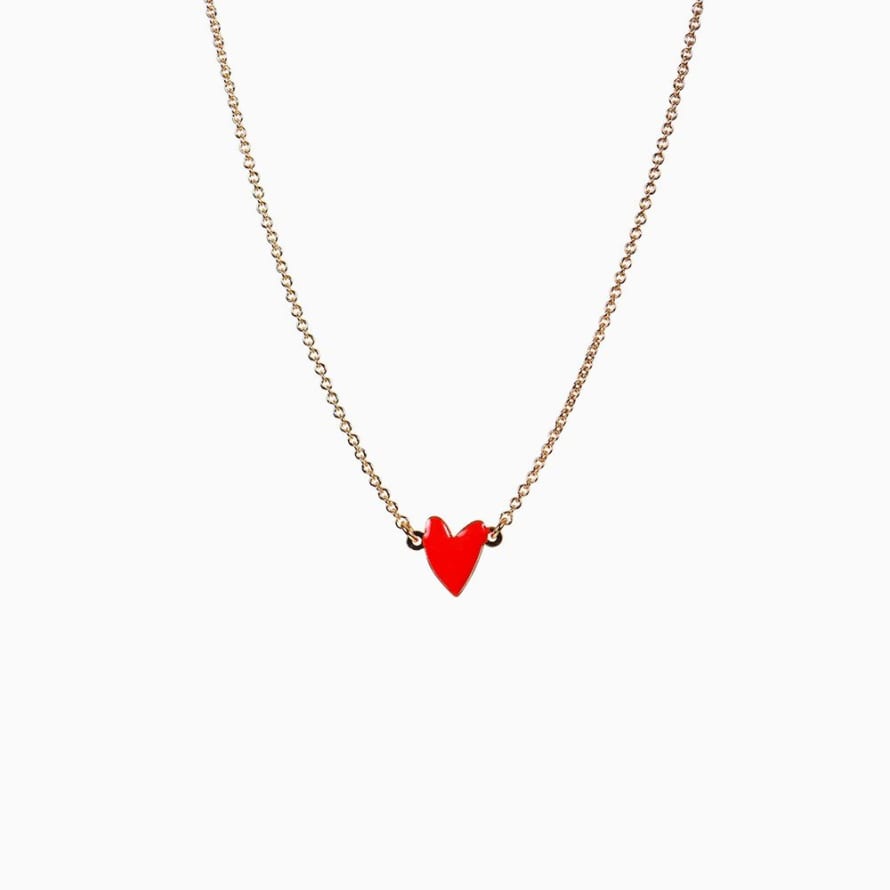 Titlee Grant Heart Necklace - Red