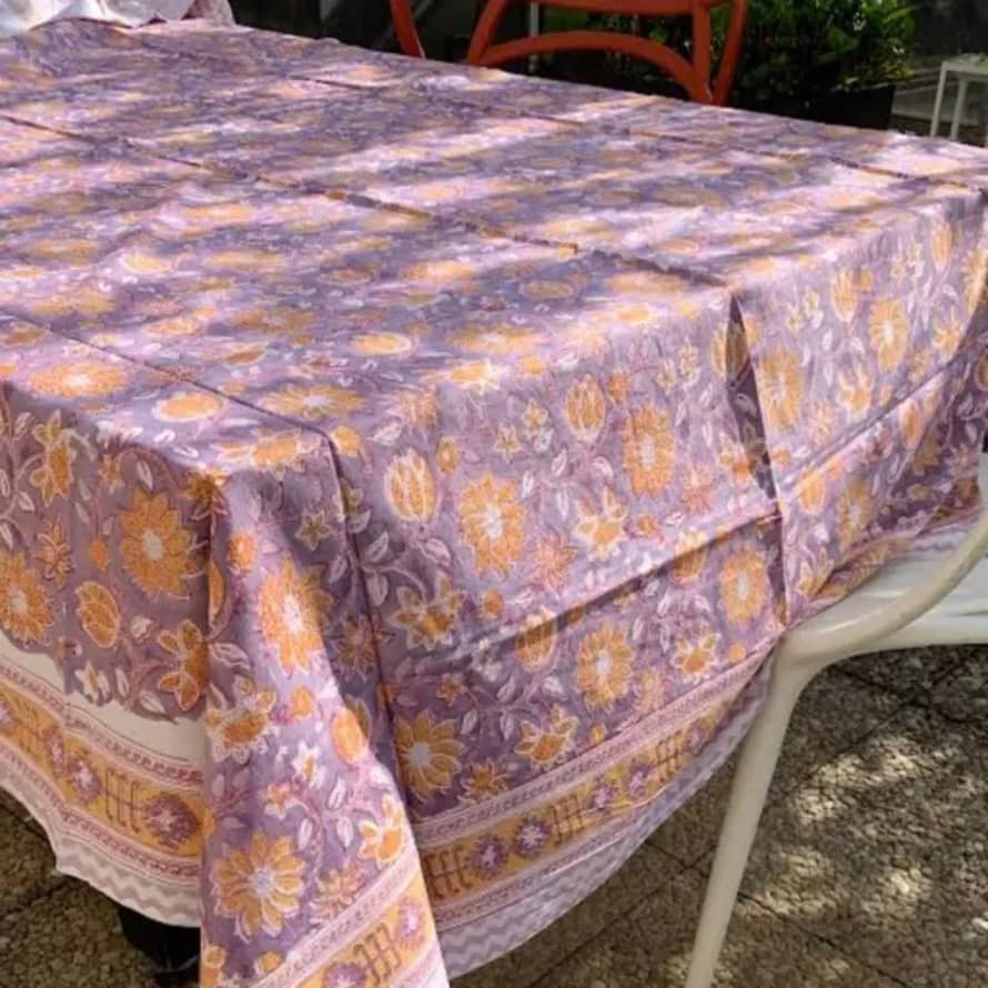 Made by moi Selection Nappe Violette Fleurie