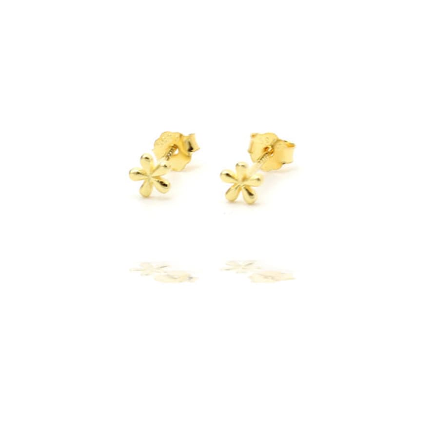 Curiouser Collection Gold Plated Ditsy Flower Stud Earrings