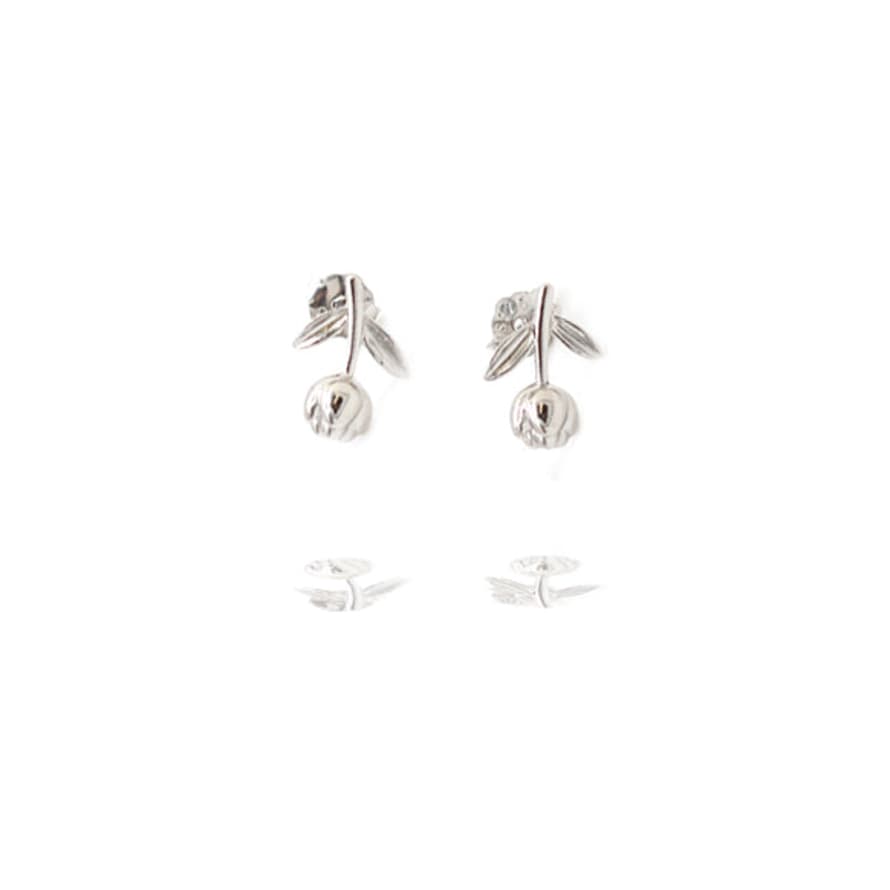 Curiouser Collection Sterling Silver Tulip Stud Earrings