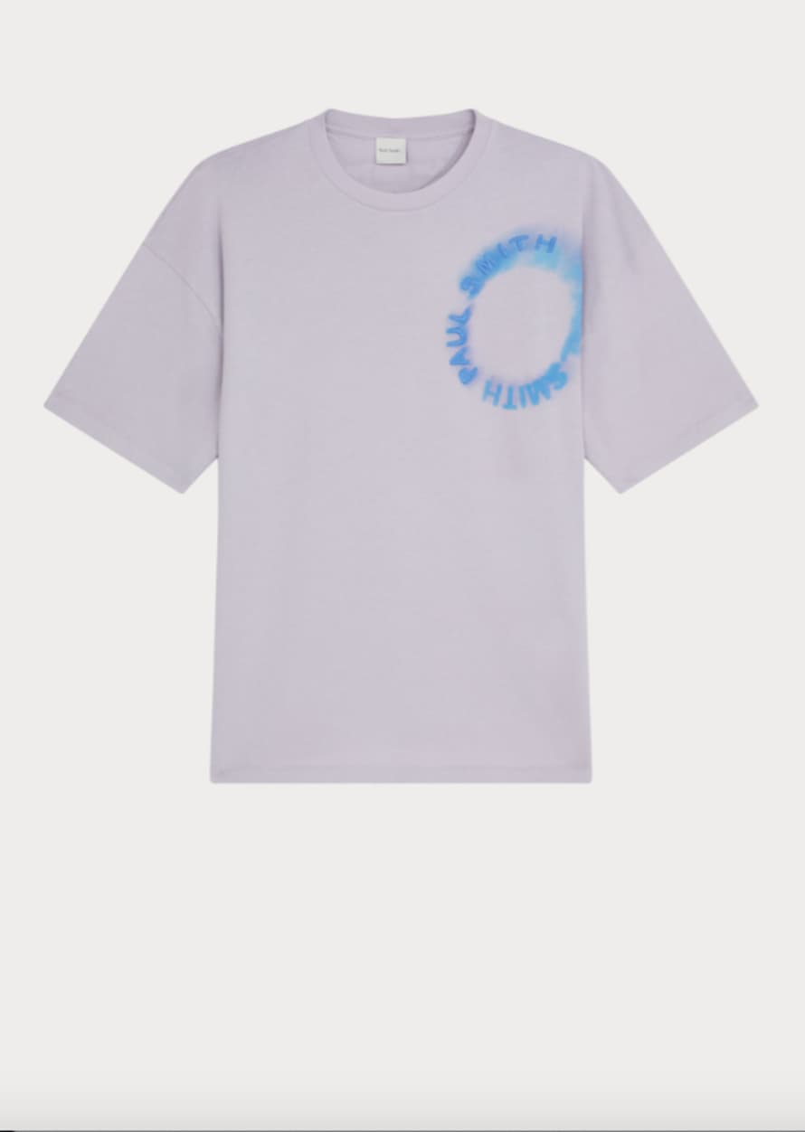 Paul Smith Light Blue Solar Flare Logo T Shirt