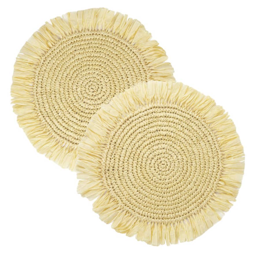 Talking Tables Natural Meadow Raffia Placemat - 2 Pack