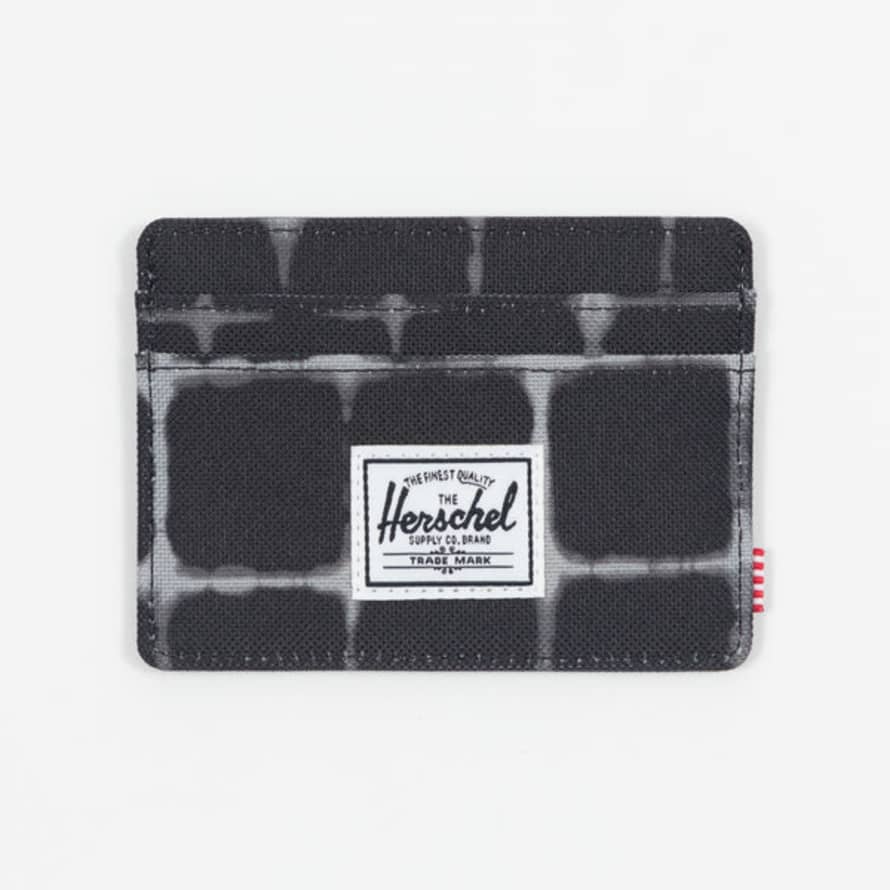 Herschel Supply Co. Charlie RFID Card Holder Wallet in Black Tie Dye