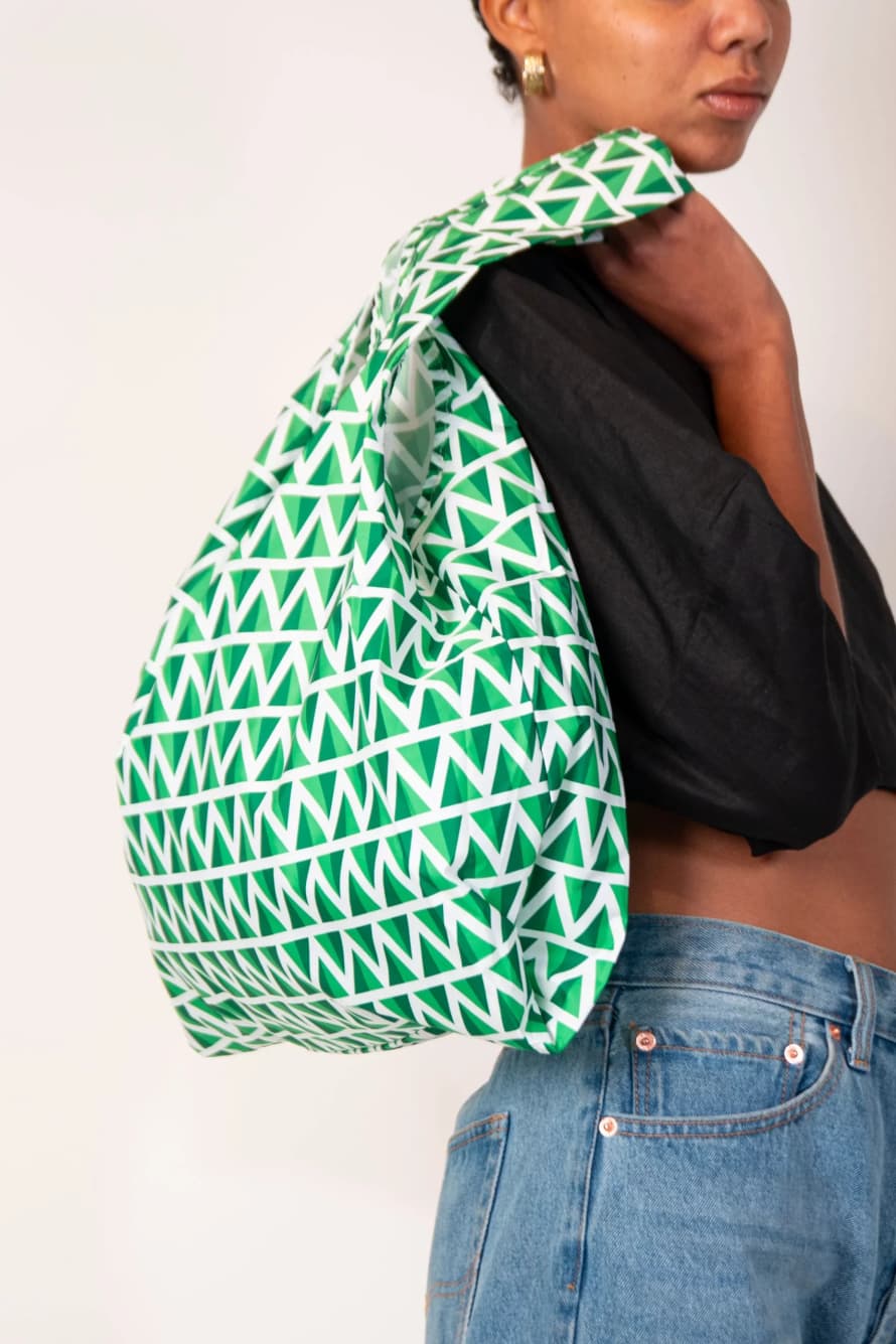 Kind Bag Mint Zigzag| Reusable Bag