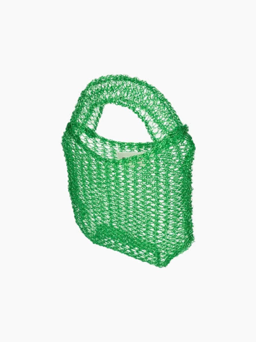 Bielo Green Mesh Hand Bag